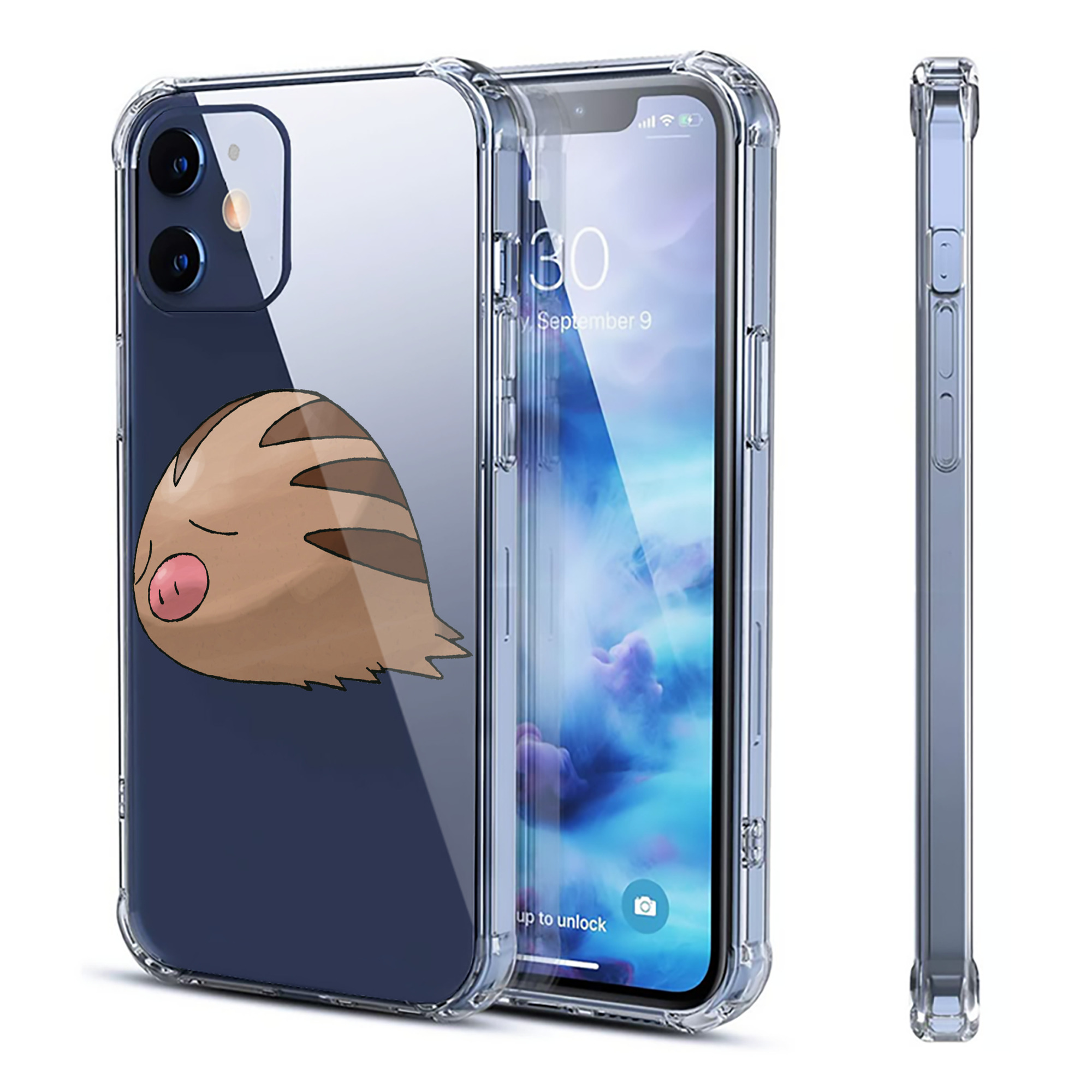 （画像用） ポケットモンスター Pokémon 【iPhone 12シリーズ対応】透明スマホケース（クリアソフトケース）